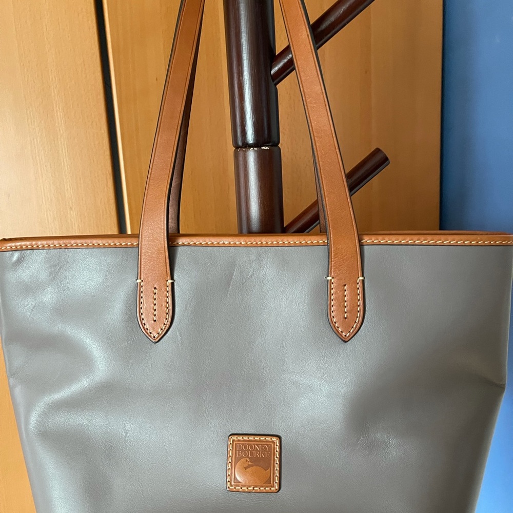 Dooney & Burke elephant grey leather